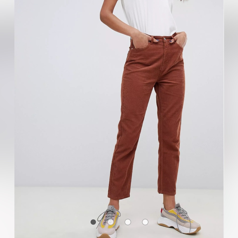 Stradivarius Corduroy mom fit pants